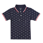 Kids' Slim Fit Cotton - Lycra Piqué Polo | All - Over Print 4 Y - Shop Giordano