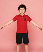 Kids’ Slim Fit Lion Embroidered Cotton Polo 4 Y - Shop Giordano