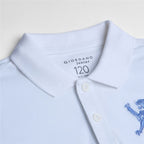 Kids’ Slim Fit Lion Embroidered Cotton Polo 4 Y - Shop Giordano