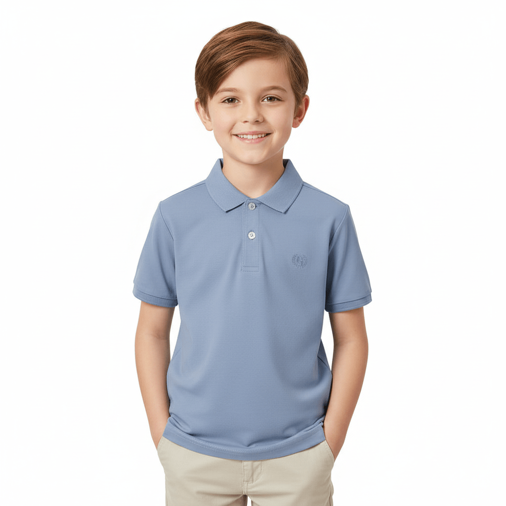 Giordano Kid's' Slim Fit Liquid Touch Cotton Polo - first_variant_option_2 Premium Polo for Giordano