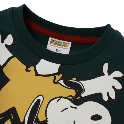Kids' Snoopy Comfort Print Tee - Snow White Cotton - Poly Jersey Crew Neck - Giordano