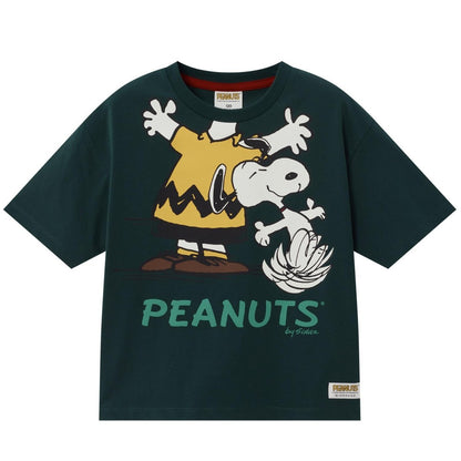 Kids' Snoopy Comfort Print Tee - Snow White Cotton - Poly Jersey Crew Neck - Giordano