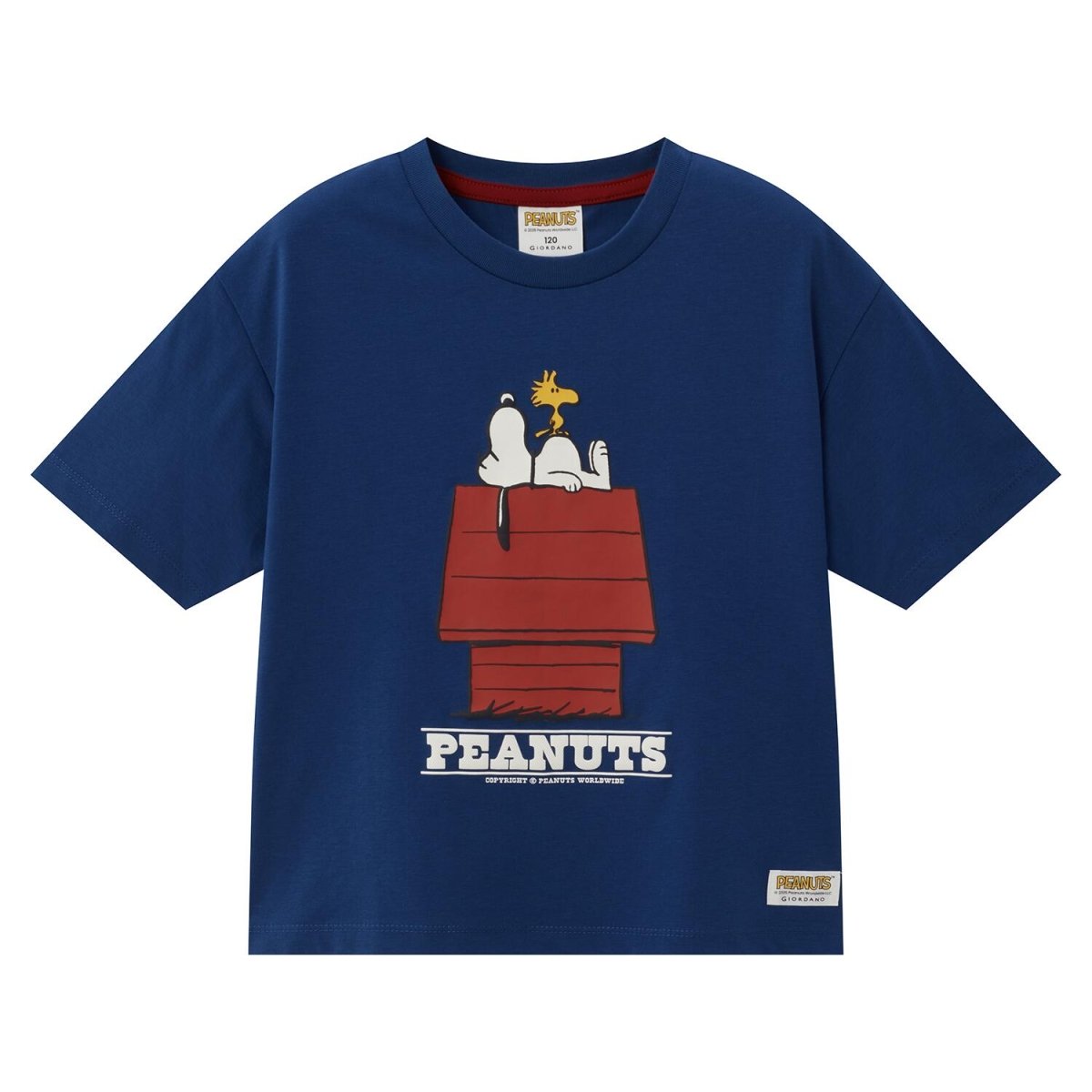 Kids' Snoopy Comfort Print Tee - Snow White Cotton - Poly Jersey Crew Neck - Giordano
