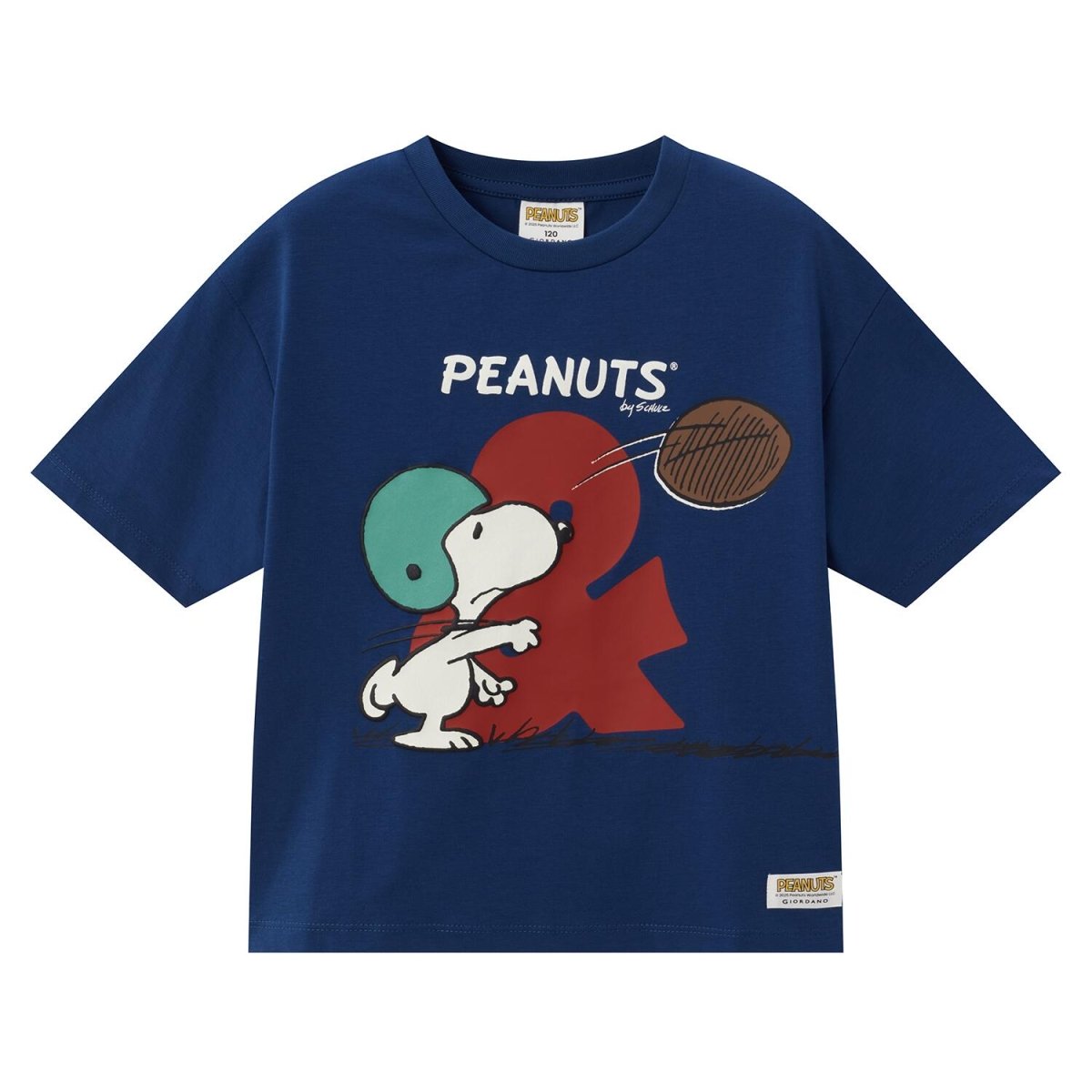 Kids' Snoopy Comfort Print Tee - Snow White Cotton - Poly Jersey Crew Neck - Giordano