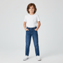 Kids' Stretch Denim Jeans: Regular Tapered Fit, Elastic Waist 4 Y - Shop Giordano