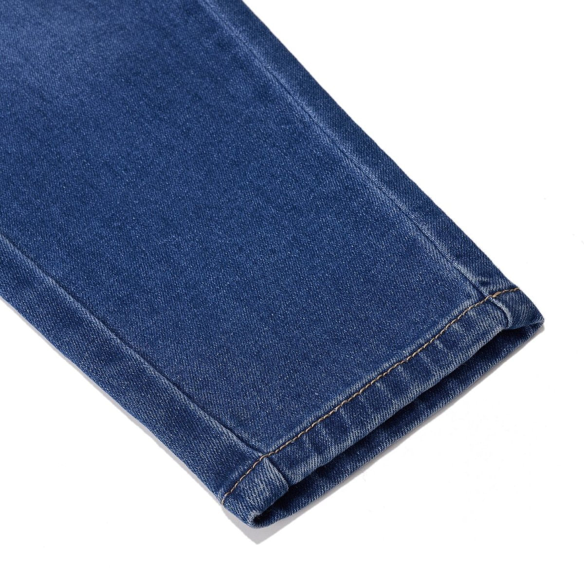 Kids' Stretch Denim Jeans: Regular Tapered Fit, Elastic Waist - Giordano
