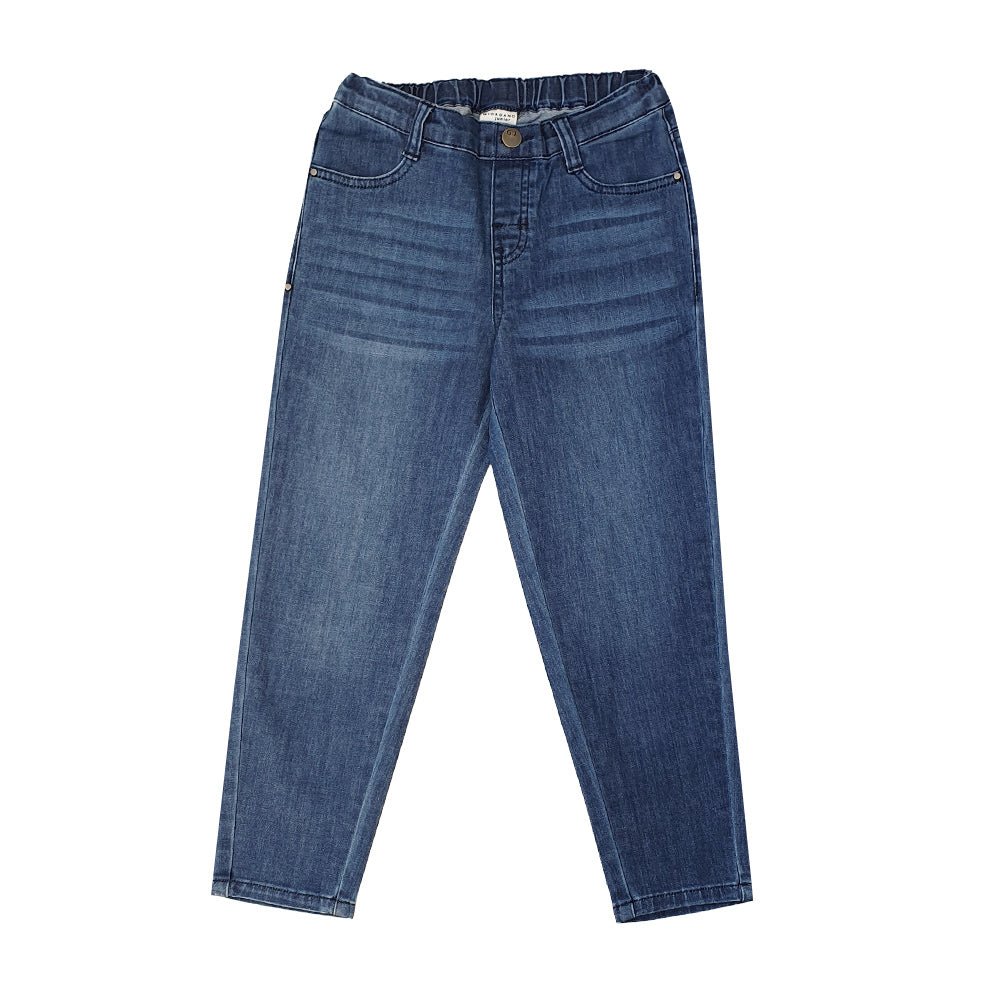 Kids’ Stretch Denim Jeans With Elastic Waist And Taper Fit 4 Y - Shop Giordano