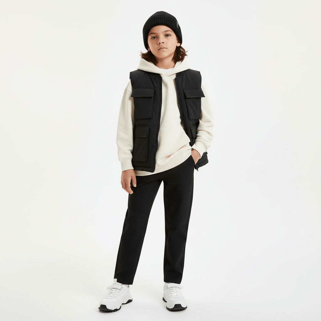 Kid's Tapered Track Pants - Polyester Interlock 4 Y - Shop Giordano
