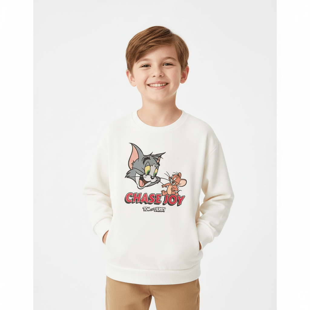 Kids' Tom & Jerry "Chase Joy" Relaxed Fit Sweatshirt 4 Y - Shop Giordano