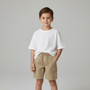 Giordano Kid's' Twill Comfort Fit Elastic Waist Shorts - Premium Shorts