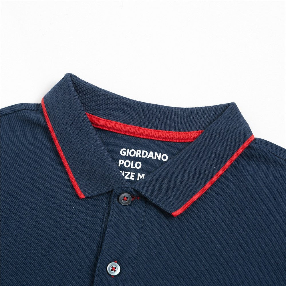 Giordano Men Solid Cvc Polo - Premium Polo