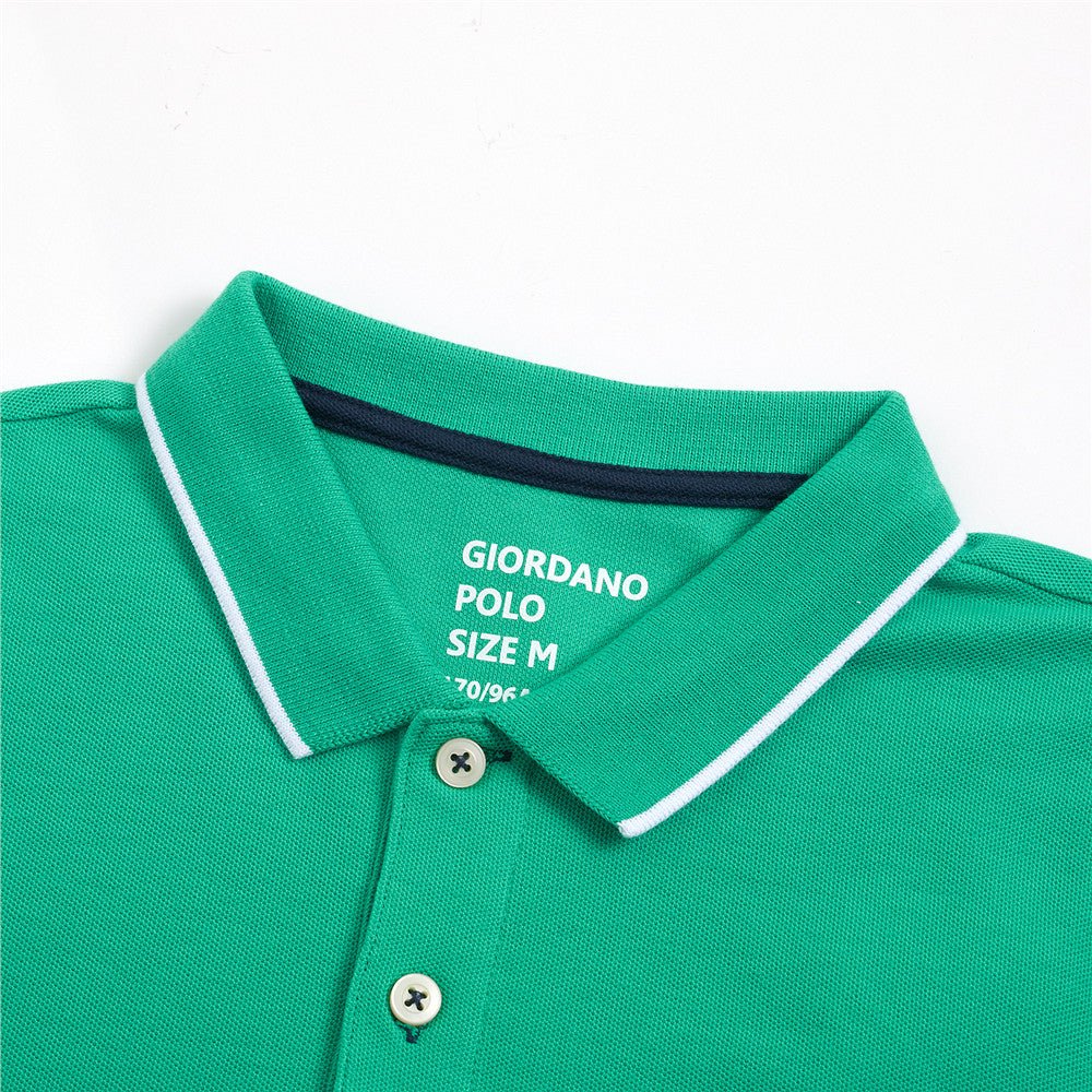 Giordano Men Solid Cvc Polo - Premium Polo