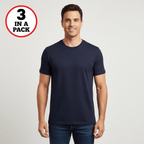 Men's 3 - Pack Cotton Crew Neck Inner wear Tee S - Shop Giordano