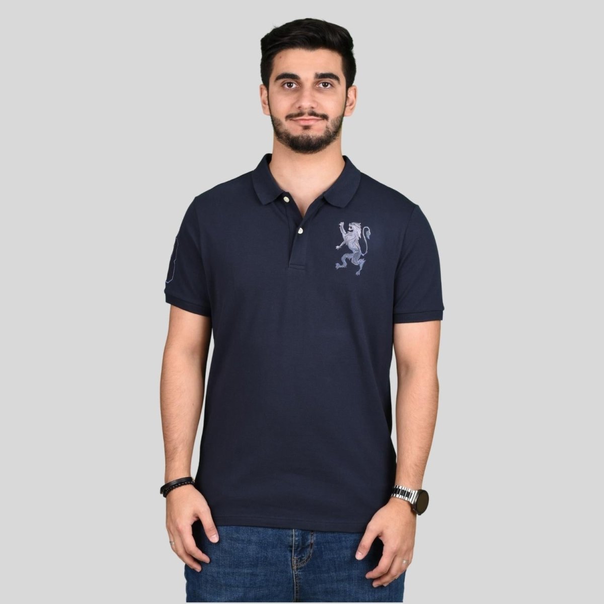 Giordano Men's 3D Lion Polo - Premium Polo