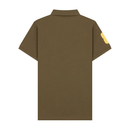 Men's 3D Lion Polo: Slim Fit, Bold Embroidery, Premium Pique - Giordano