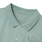 Men's 3D Lion Polo: Slim Fit, Bold Embroidery, Premium Pique S - Shop Giordano