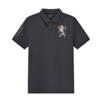 Men's 3D Lion Polo: Slim Fit, Bold Embroidery, Premium Pique S - Shop Giordano