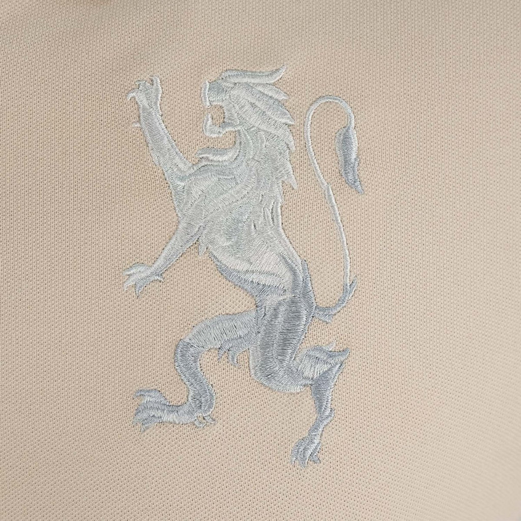 Men's 3D Lion Polo: Slim Fit, Bold Embroidery, Premium Pique S - Shop Giordano