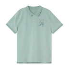Men's 3D Lion Polo: Slim Fit, Bold Embroidery, Premium Pique S - Shop Giordano