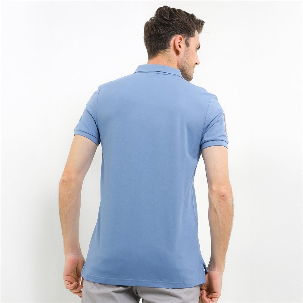 Men's 3D Lion Polo: Slim Fit, Bold Embroidery, Premium Pique - Giordano