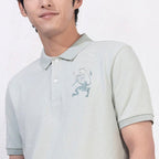 Men's 3D Lion Polo: Slim Fit, Bold Embroidery, Premium Pique S - Shop Giordano