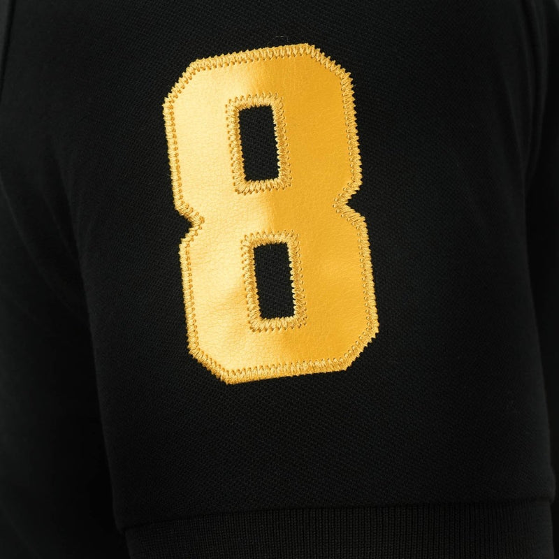 Men's 3D Lion Polo: Slim Fit, Bold Embroidery, Premium Pique S - Shop Giordano