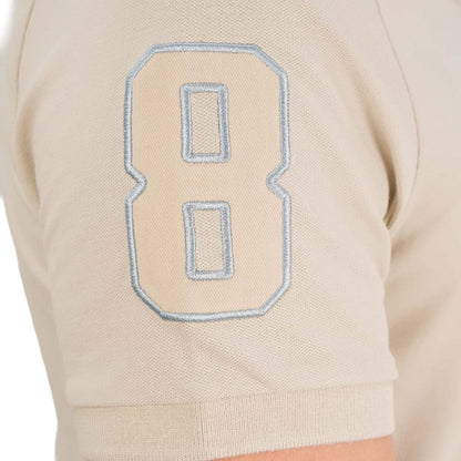 Men's 3D Lion Polo: Slim Fit, Bold Embroidery, Premium Pique - Giordano
