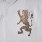 Men's 3D Lion Polo: Slim Fit, Bold Embroidery, Premium Pique S - Shop Giordano