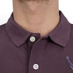 Men's 3D Lion Polo: Slim Fit, Bold Embroidery, Premium Pique S - Shop Giordano