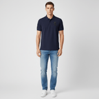 Men's 3D Lion Polo: Slim Fit, Bold Embroidery, Premium Pique S - Shop Giordano