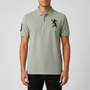 Men's 3D Lion Polo: Slim Fit, Bold Embroidery, Premium Pique S - Shop Giordano