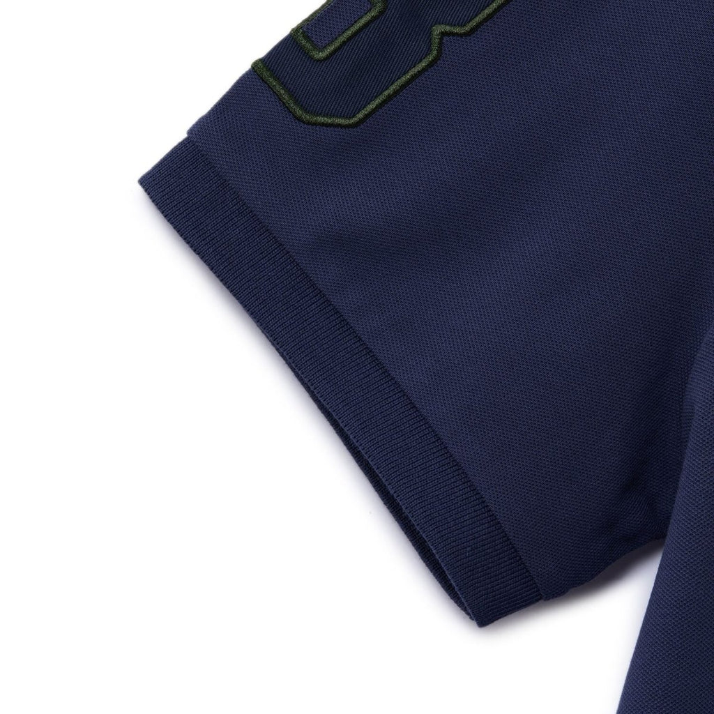 Men's 3D Lion Polo: Slim Fit, Bold Embroidery, Premium Pique S - Shop Giordano