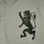 Men's 3D Lion Polo: Slim Fit, Bold Embroidery, Premium Pique S - Shop Giordano