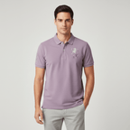 Men's 3D Lion Polo: Slim Fit, Bold Embroidery, Premium Pique S - Shop Giordano