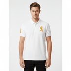 Men's 3D Lion Polo: Slim Fit, Bold Embroidery, Premium Pique S - Shop Giordano