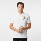 Men's 3D Lion Polo: Slim Fit, Bold Embroidery, Premium Pique S - Shop Giordano
