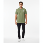 Men's 3D Lion Polo: Slim Fit, Bold Embroidery, Premium Pique S - Shop Giordano