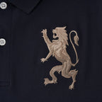 Men's 3D Lion Polo: Slim Fit, Bold Embroidery, Premium Pique S - Shop Giordano