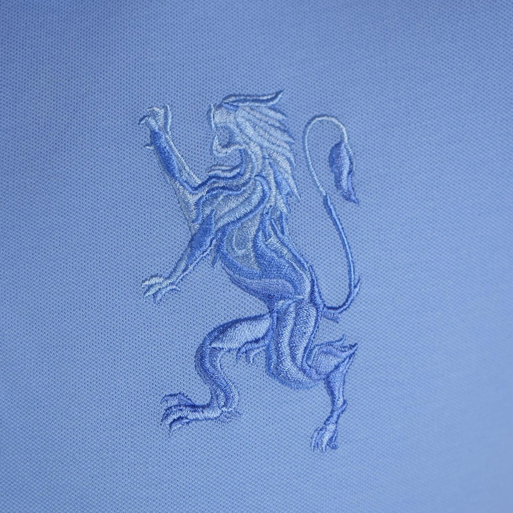 Men's 3D Lion Polo: Slim Fit, Bold Embroidery, Premium Pique S - Shop Giordano