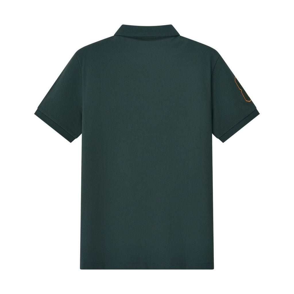 Men's 3D Lion Polo: Slim Fit, Bold Embroidery, Premium Pique S - Shop Giordano