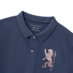 Men's 3D Lion Polo: Slim Fit, Bold Embroidery, Premium Pique S - Shop Giordano