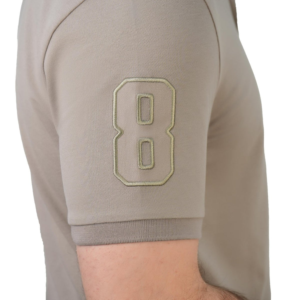 Men's 3D Lion Polo: Slim Fit, Bold Embroidery, Premium Pique XS - Shop Giordano