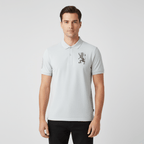 Men's 3D Lion Polo: Slim Fit, Bold Embroidery, Premium Pique XS - Shop Giordano