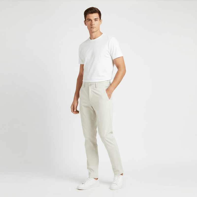 Men's 4 - Way Stretch Khaki Pants: Comfort & Style 30 - Shop Giordano