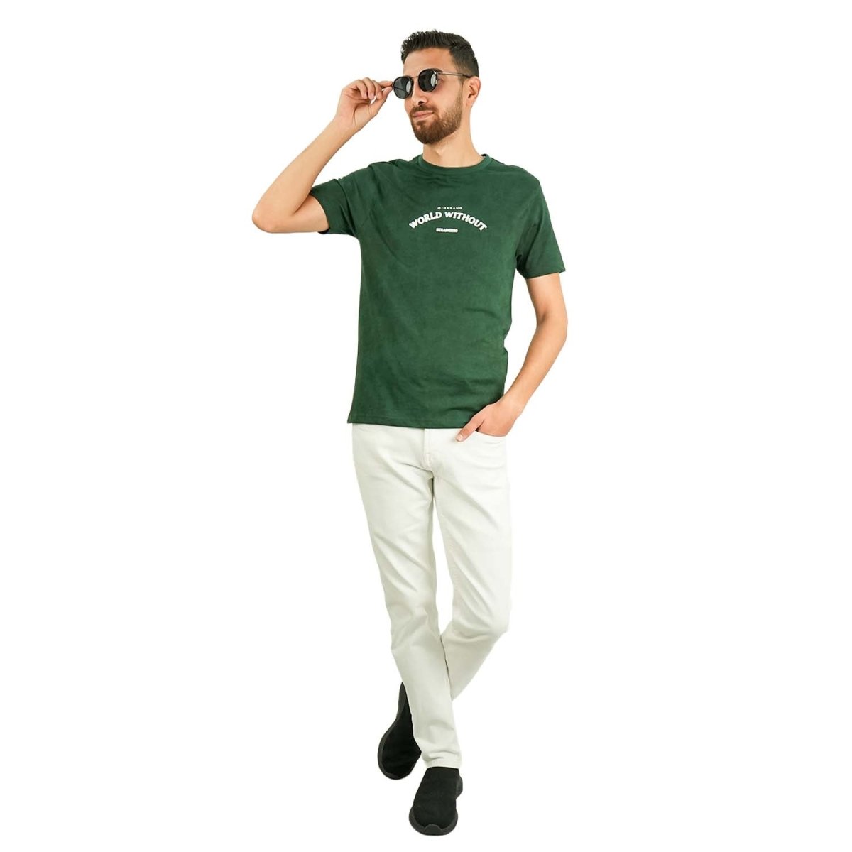 Men's All - Over Print Slim Fit Tee - Giordano