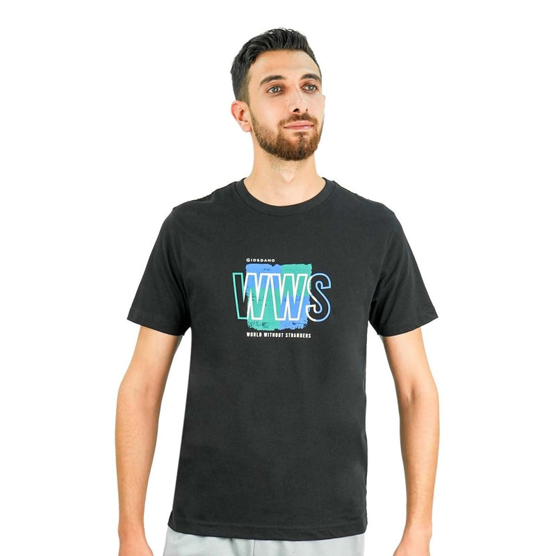 Men's All - Over Print Slim Fit Tee S - Shop Giordano