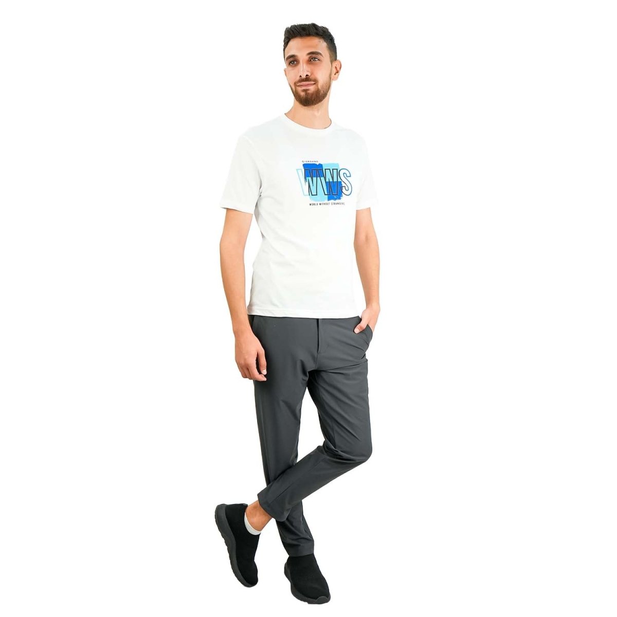 Men's All - Over Print Slim Fit Tee - Giordano