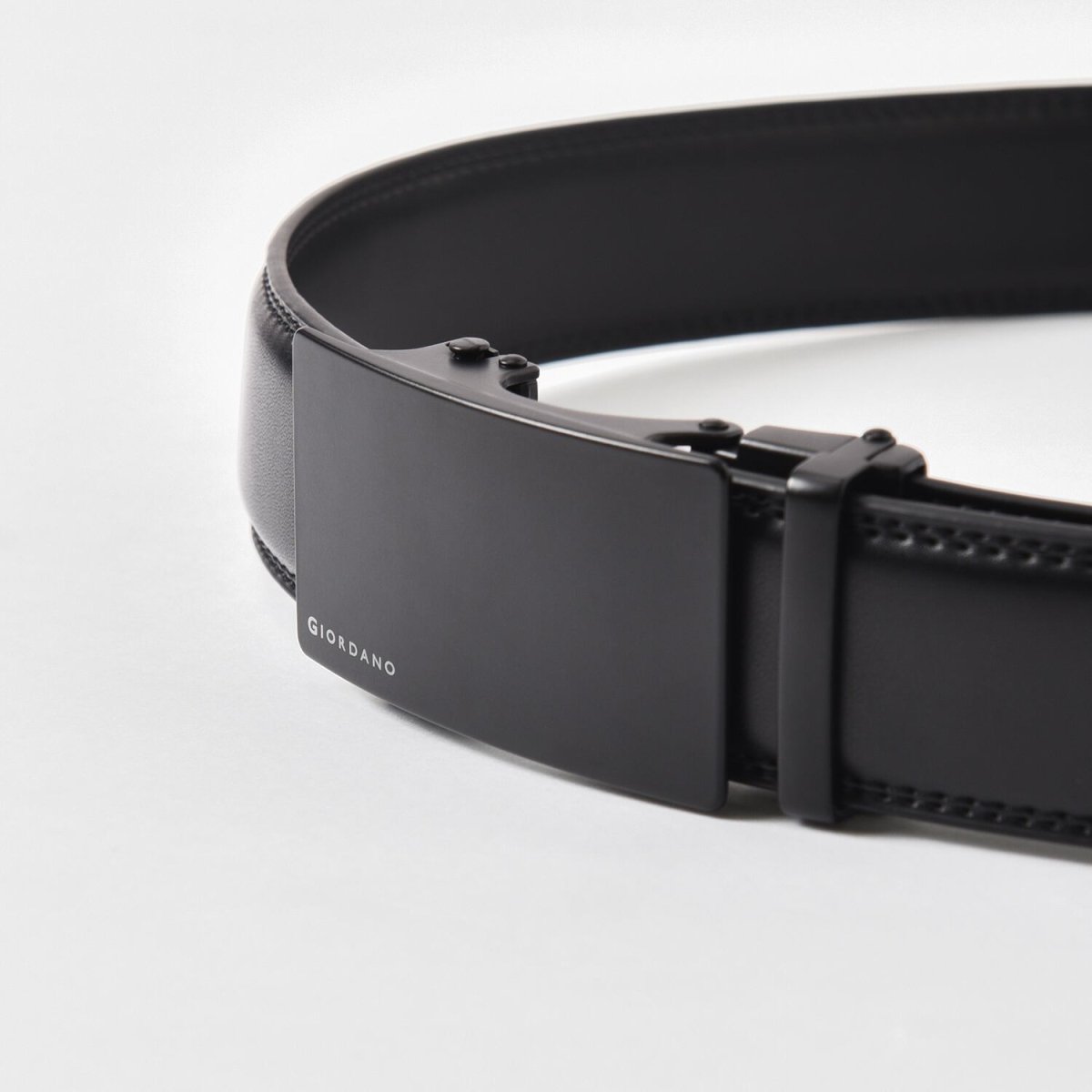 Men’S Automatic Buckle Leather Belt M - Shop Giordano