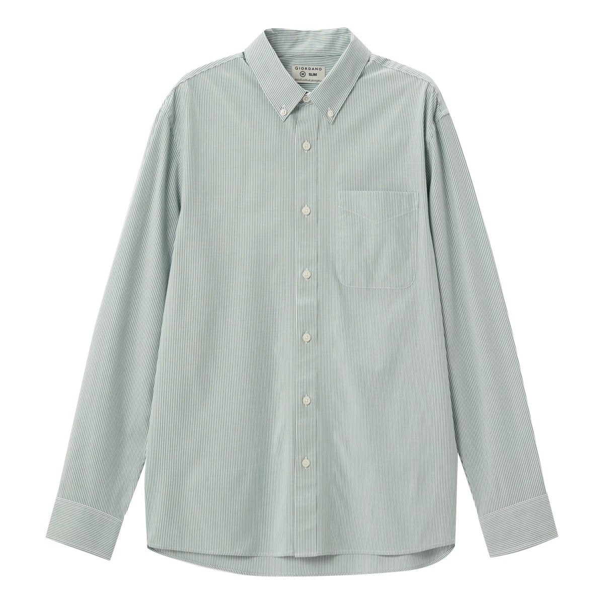 Giordano Men's Bamboo Blend Twill Shirt | Slim Fit, Cool Comfort - Premium Shirts