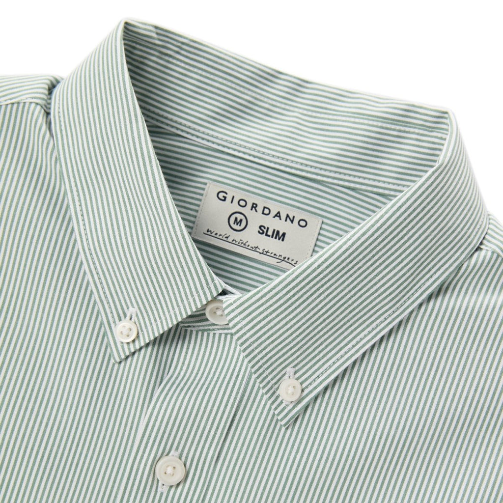 Giordano Men's Bamboo Blend Twill Shirt | Slim Fit, Cool Comfort - Premium Shirts